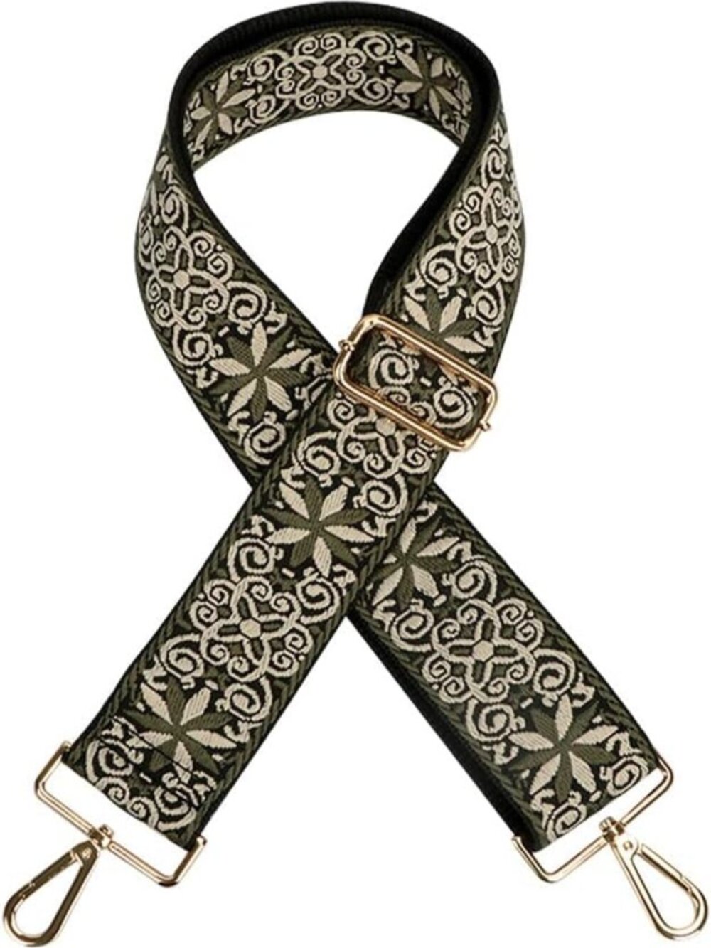 Adjustable Olive Green Purse Strap - Guitar Strap Replacement for Crossbody Bags